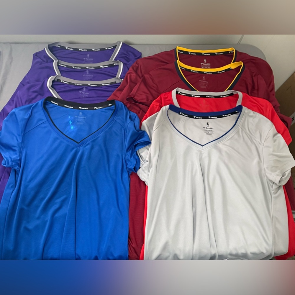 Assortment of Fanatics Fastbreak Blank Jerseys